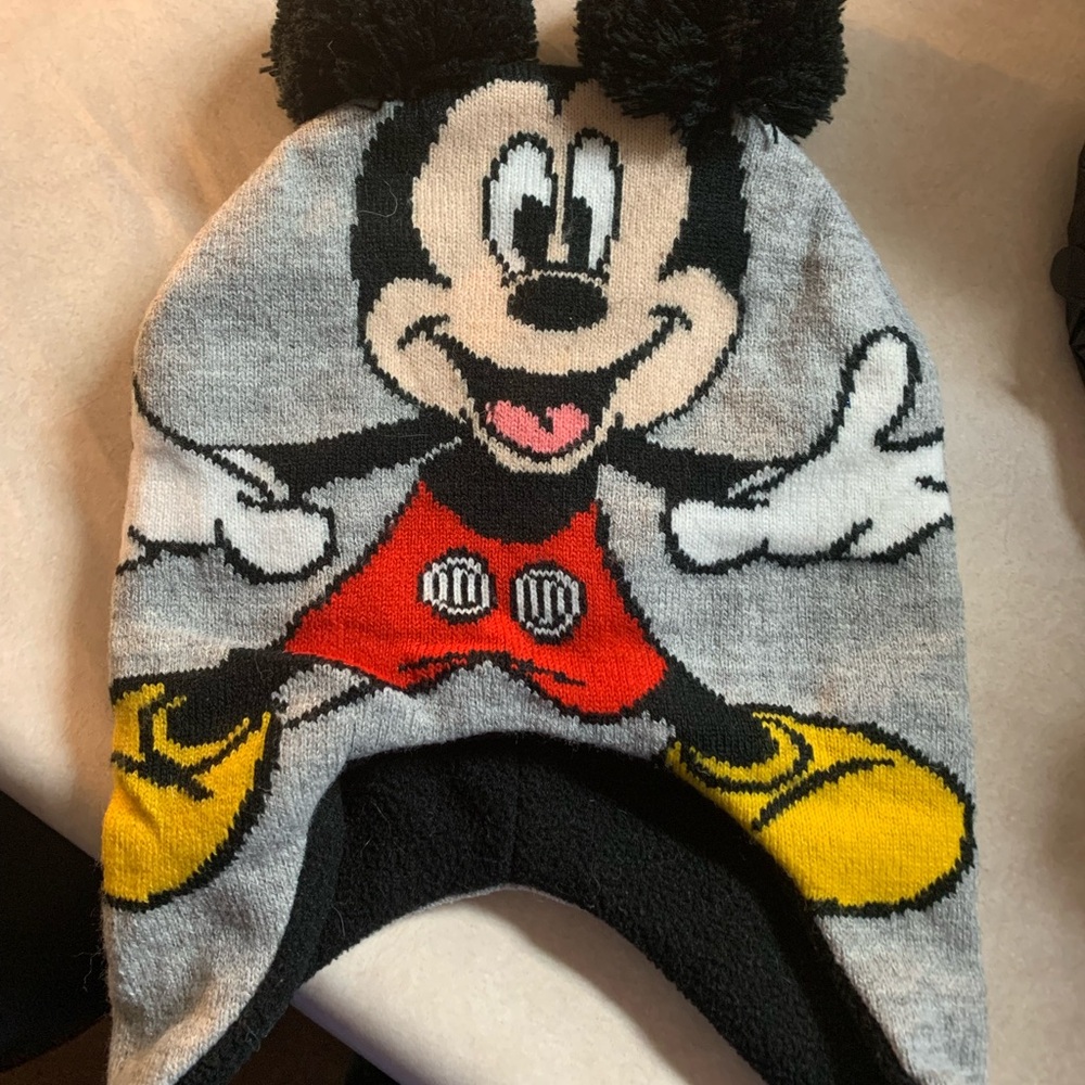 Disney Mickey Mouse Gray and Black Kids Hat
